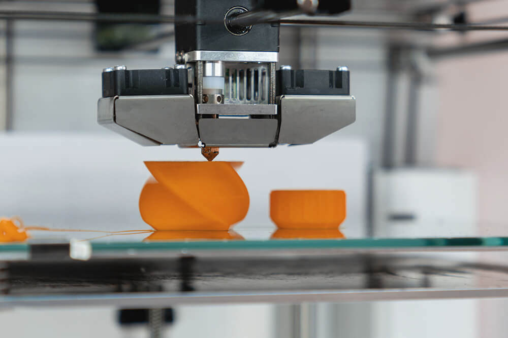 3D-Druckmaschine beim Drucken